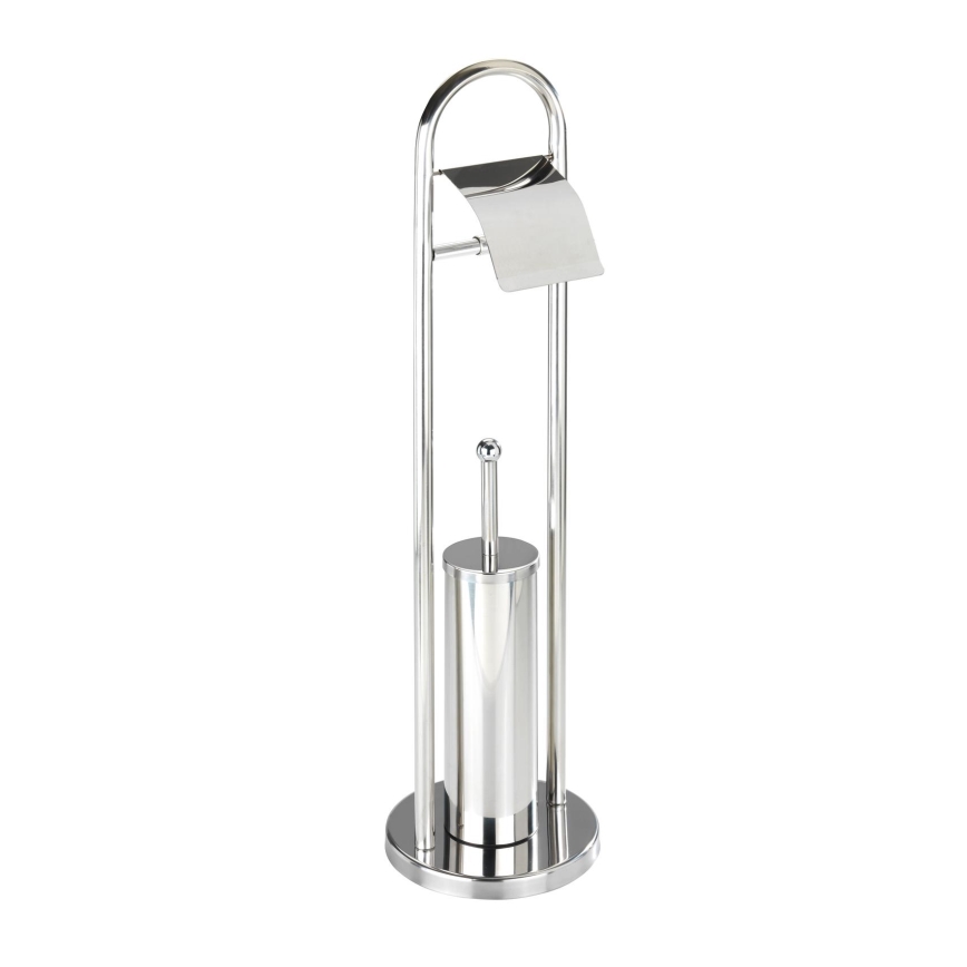 WENKO 16993100 - WC-set VASTO 22x81 cm, rvs/zilver