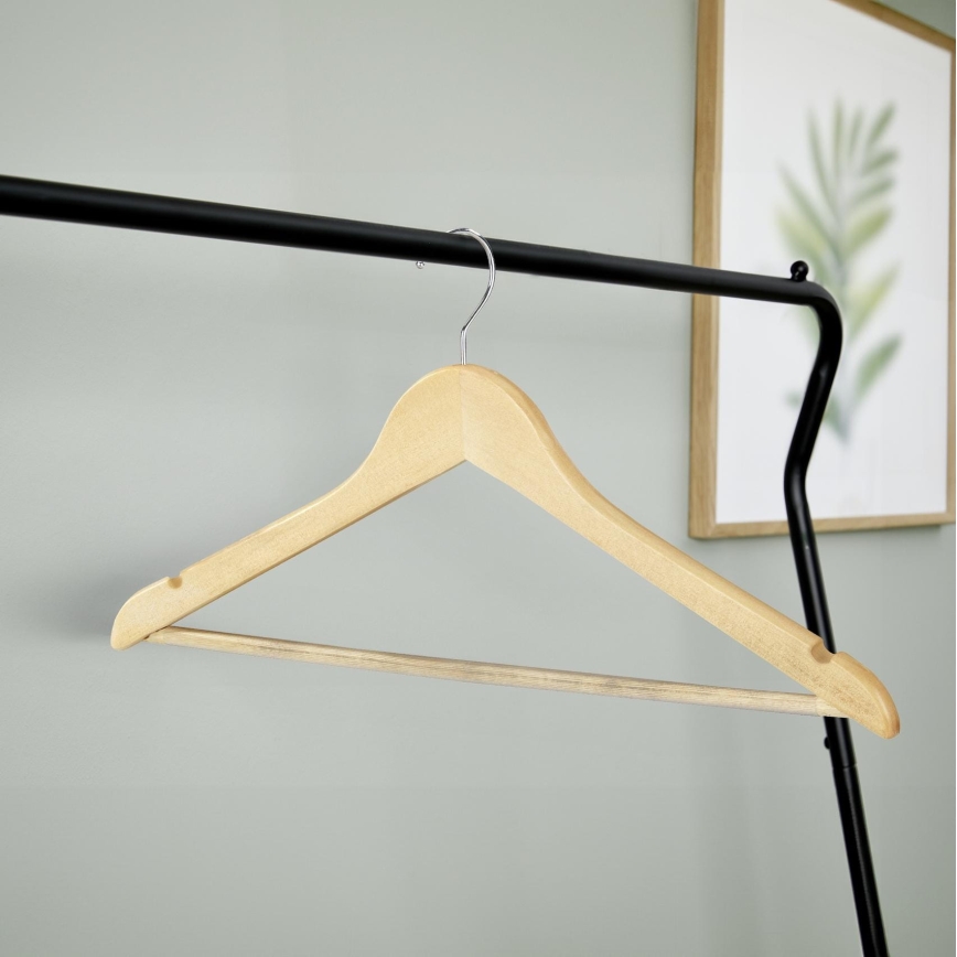 WENKO 17219008100 - ECO kledinghangers 45x23,5 cm bruin