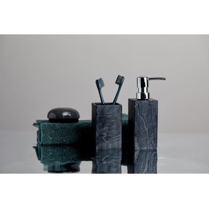 WENKO 17921100 - Zeepdispenser SLATE ROCK 250 ml antraciet
