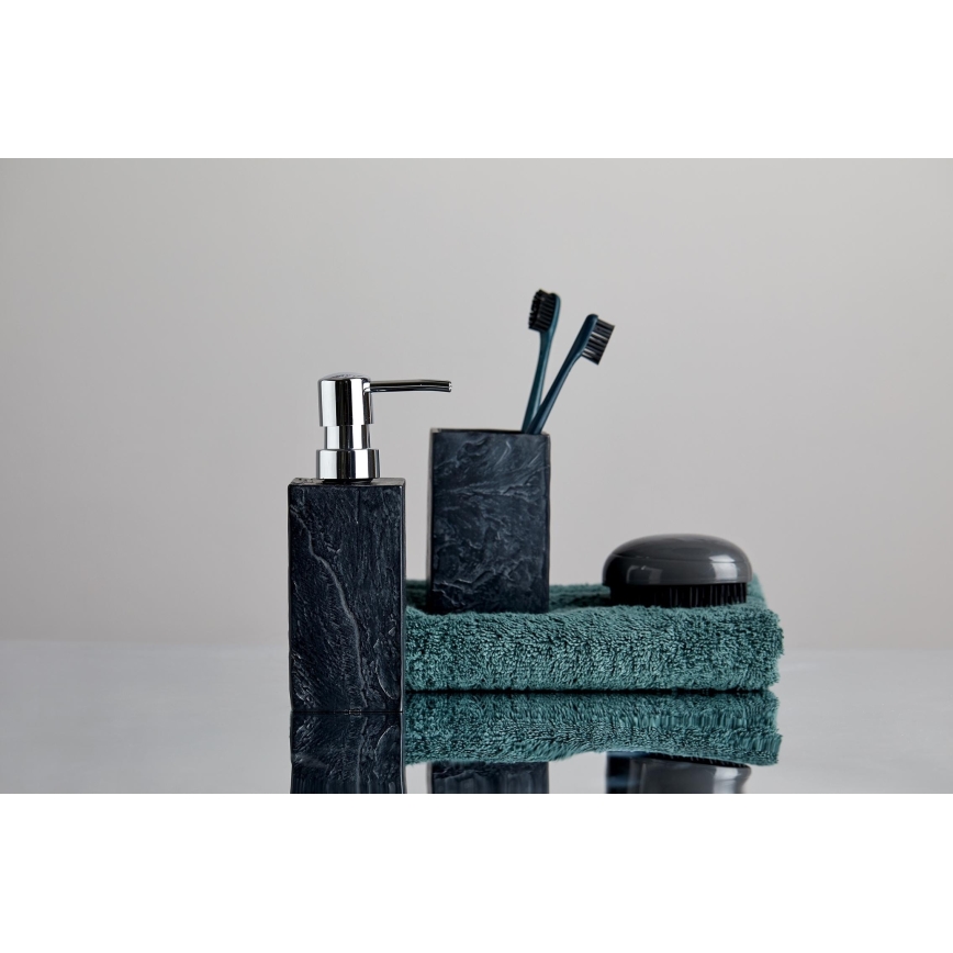 WENKO 17921100 - Zeepdispenser SLATE ROCK 250 ml antraciet
