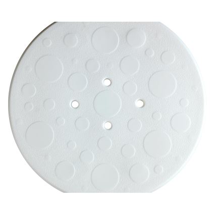 WENKO 1792921100 - SECURA kruk 45,5 x 45,5 cm wit/zilver/grijs