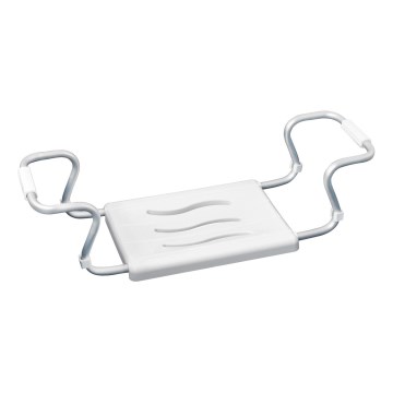 WENKO 17930100 - Badzitje SECURA 26x18 cm wit/zilver