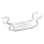 WENKO 17930100 - Badzitje SECURA 26x18 cm wit/zilver
