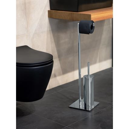 WENKO 18562100 - WC-borstel RECCO 20x71,5 cm glanzend chroom