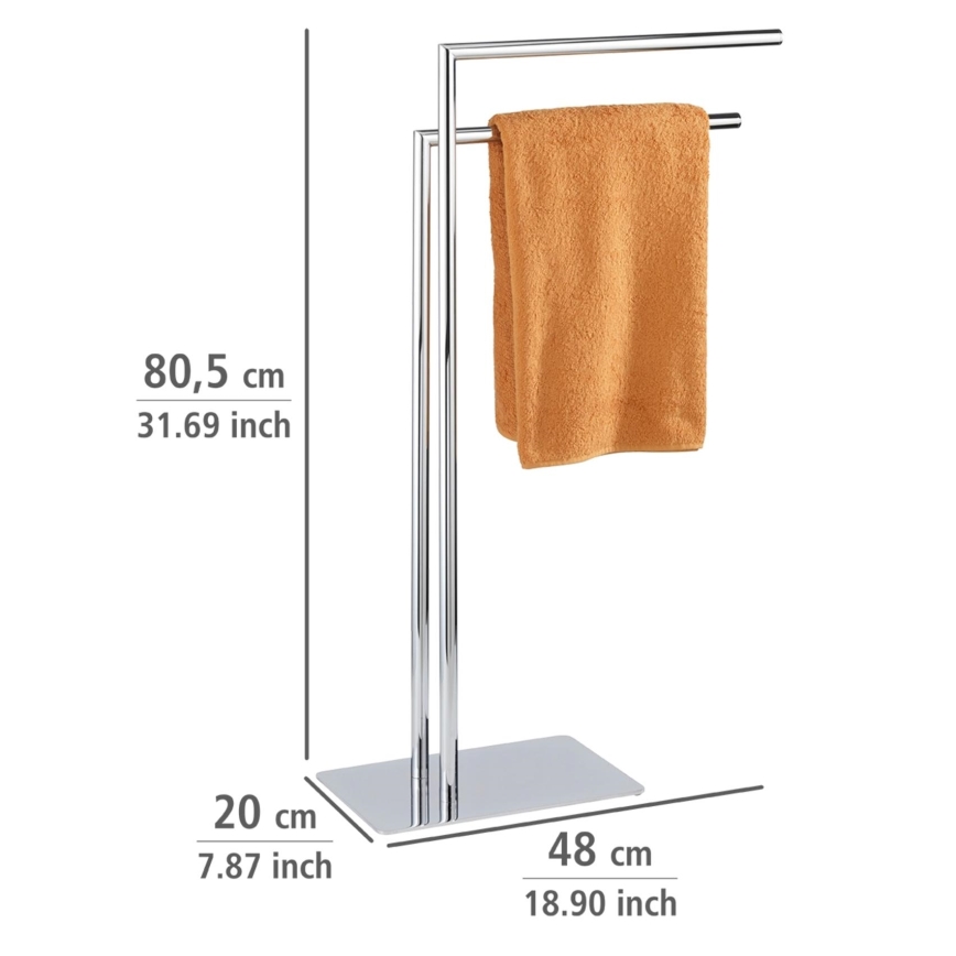 WENKO 18563100 - RECCO handdoekenrek 48 x 80,5 cm, glanzend chroom