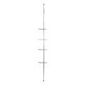 WENKO 18596100 - Hoekelement PREA 28x200 cm RVS/glanzend chroom