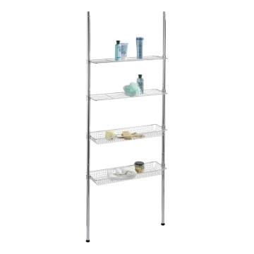 WENKO 18597100-Rek 71x285 cm glanzend chroom
