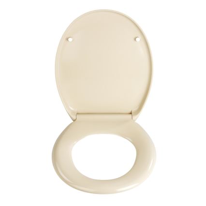 WENKO 18760100-WC WC-bril OTTANA 37,5x44,5 cm beige/zilver