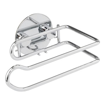 WENKO 18774100-Toiletpapierhouder TURBO-LOC ROND STAAL 14x9 cm chroom