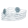WENKO 18913100 - TURBO-LOC ronde stalen plank 26,5x20 cm glanzend chroom