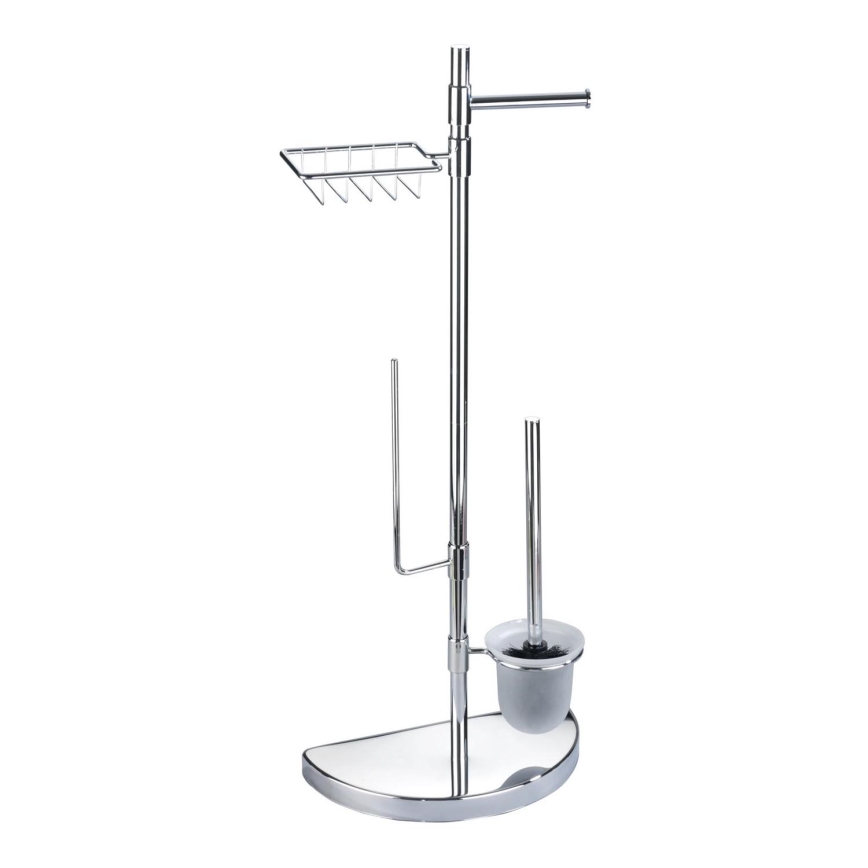 WENKO 196022500 - Toiletmeubel SPACE MARVEL 34x84,5 cm zilver/satijn