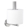 WENKO 19613100 - Toiletrolhouder BOSIO MATT 8 x 18 cm, RVS/mat zilver