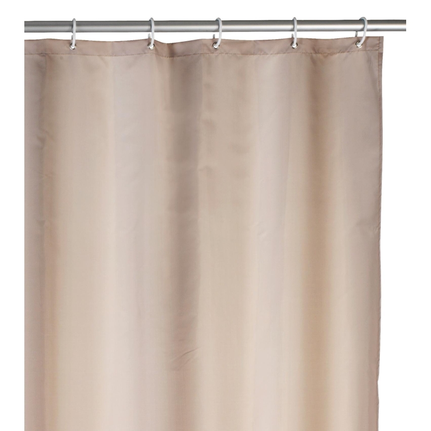 WENKO 20045100 - Douchegordijn 180 x 200 cm beige