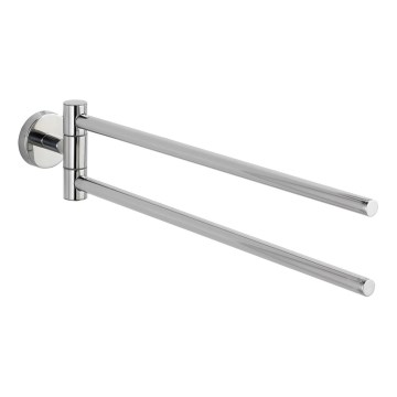 WENKO 20213100 - Handdoekhouder BOSIO SHINE 43x9 cm roestvrij staal/zilver
