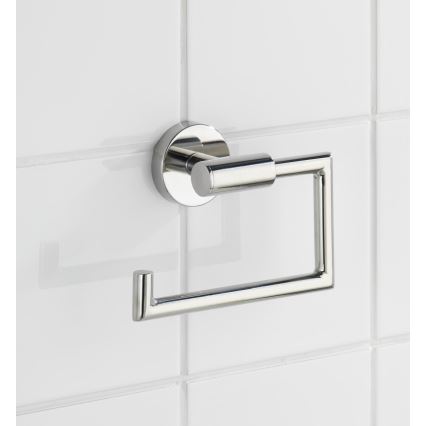 WENKO 20216100 - Toiletrolhouder BOSIO SHINE 15x10,5 cm roestvrij staal/zilver