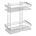 WENKO 20410100 - Premium rek, roestvrij staal, 24x27 cm, zilver