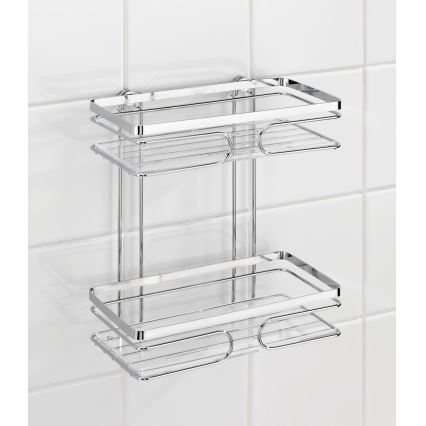 WENKO 20410100 - Premium rek, roestvrij staal, 24x27 cm, zilver
