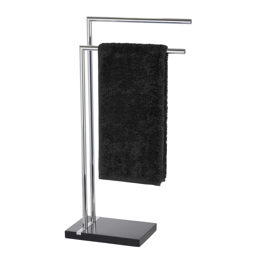 WENKO 20461100 - Handdoekenhouder NOBLE 45,5x82 cm chroom/zwart