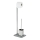 WENKO 20604100 - WC-borstel GRANIT 23x73,5 cm RVS/satijn/grijs