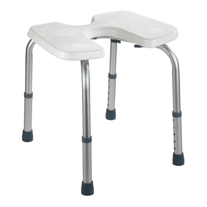 WENKO 206051100-Stoel SECURA 46x53,5 cm wit/zilver