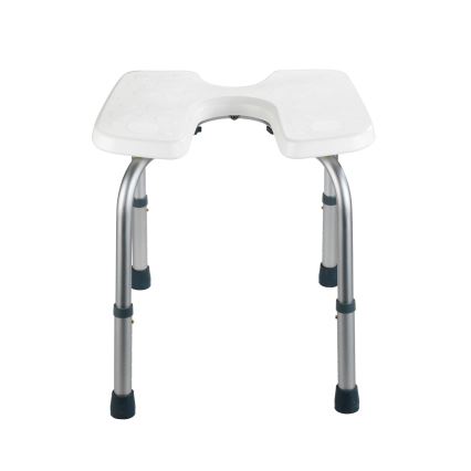 WENKO 206051100-Stoel SECURA 46x53,5 cm wit/zilver