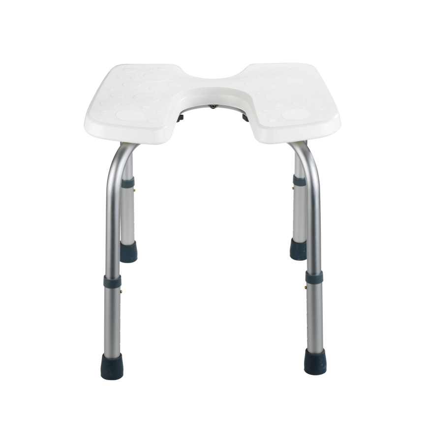 WENKO 206051100-Stoel SECURA 46x53,5 cm wit/zilver
