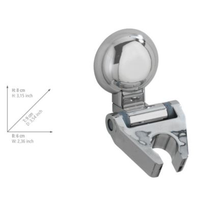 WENKO 20619100-FIORINA douchehouder 6x9 cm glanzend chroom
