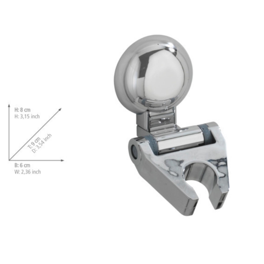 WENKO 20619100-FIORINA douchehouder 6x9 cm glanzend chroom