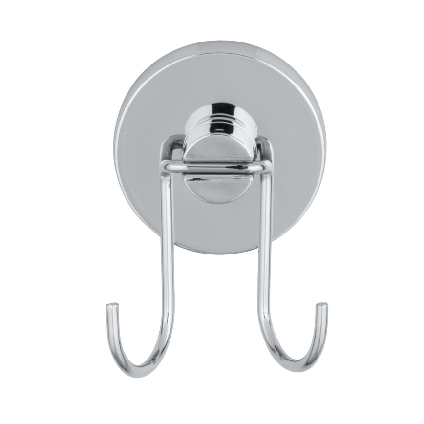 WENKO 20877100 - Trekker VACUUM-LOC ROND STAAL 24,5 x 25 cm roestvrij staal / glanzend chroom / zilverkleurig