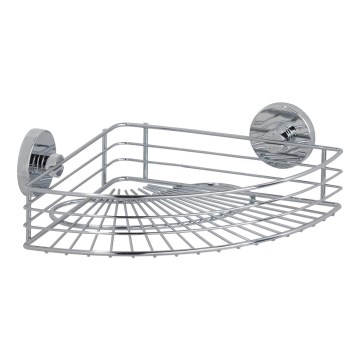 WENKO 20887100 - VACUUM-LOC ronde plank, 31 x 22,5 cm, glanzend chroom