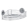 WENKO 20887100 - VACUUM-LOC ronde plank, 31 x 22,5 cm, glanzend chroom