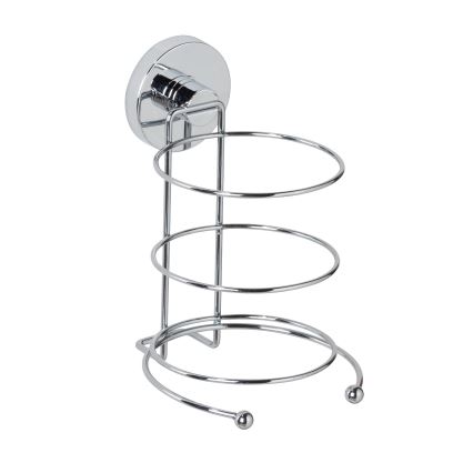 WENKO 20896100-Föhnhouder VACUUM-LOC MILAZZO 12x17 cm glanzend chroom
