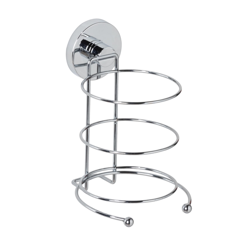 WENKO 20896100-Föhnhouder VACUUM-LOC MILAZZO 12x17 cm glanzend chroom