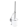 WENKO 20898100-WC WC-borstel VACUUM-LOC MILAZZO 10x34 cm RVS/glanzend chroom/wit