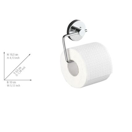 WENKO 20899100 - VACUUM-LOC MILAZZO wc-rolhouder 13x10,5 cm glanzend chroom