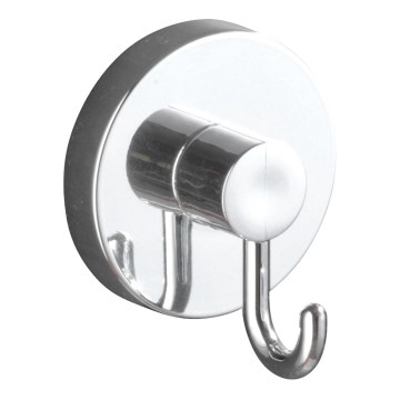 WENKO 20900100 - VACUUM-LOC haak, rond, staal, 6 x 6,7 cm, glanzend chroom