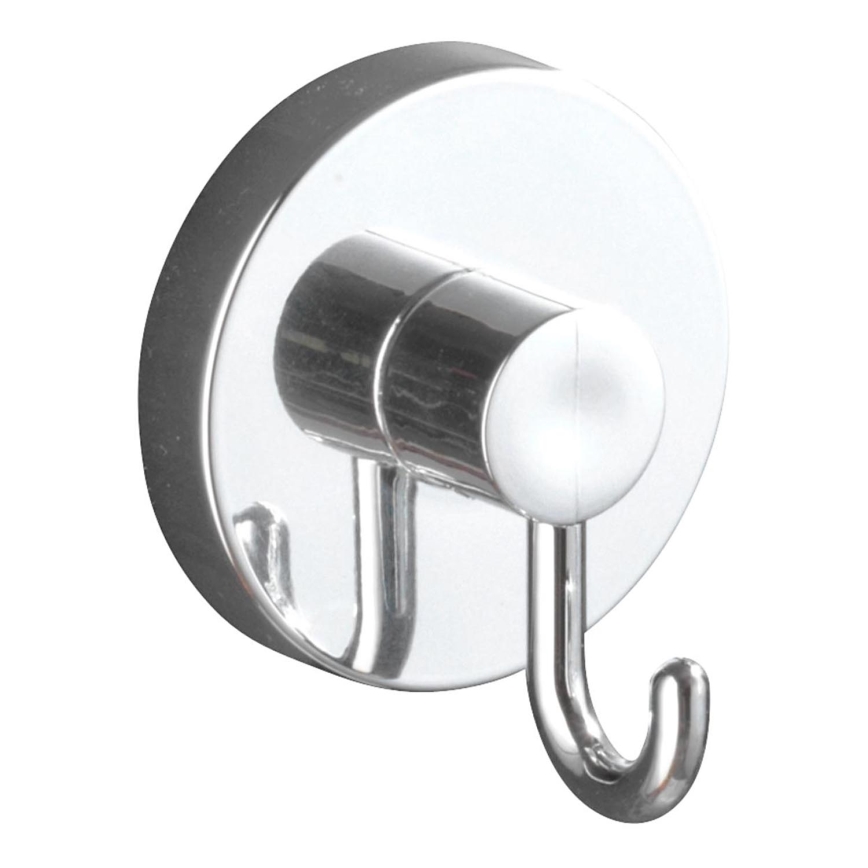 WENKO 20900100 - VACUUM-LOC haak, rond, staal, 6 x 6,7 cm, glanzend chroom