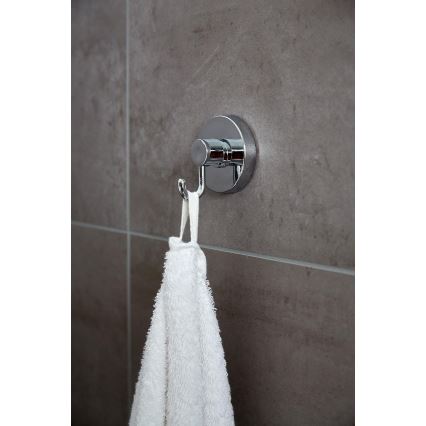 WENKO 20900100 - VACUUM-LOC haak, rond, staal, 6 x 6,7 cm, glanzend chroom