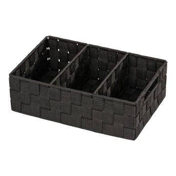 WENKO 20978100 - Organizer ADRIA 32x21 cm zwart