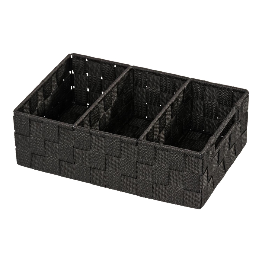 WENKO 20978100 - Organizer ADRIA 32x21 cm zwart