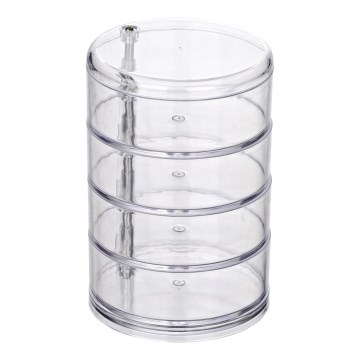 WENKO 20990100 - Organizer TOWER 11,5x17,5 cm transparant