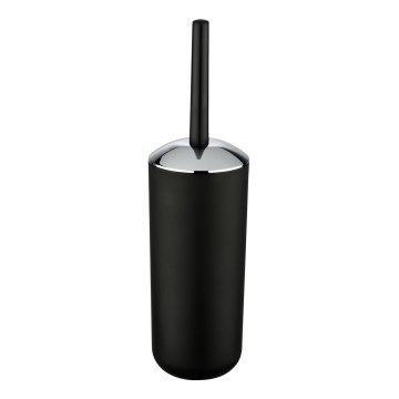 WENKO 21210100 - WC-borstel BRASIL 10x37 cm zwart/glanzend chroom
