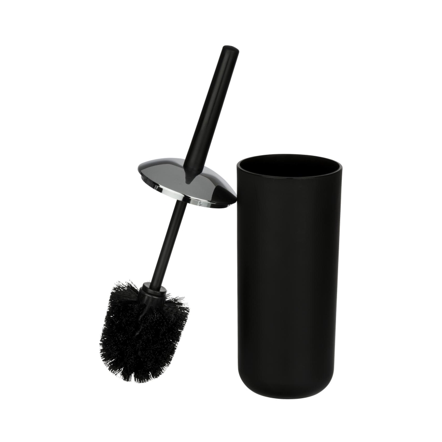 WENKO 21210100 - WC-borstel BRASIL 10x37 cm zwart/glanzend chroom