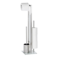 WENKO 21564100 - WC-borstel RIVALTA 18x70 cm RVS/zilver/wit/zwart
