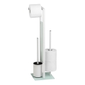 WENKO 21565100 - WC-borstel RIVALTA 18x70 cm wit/zwart