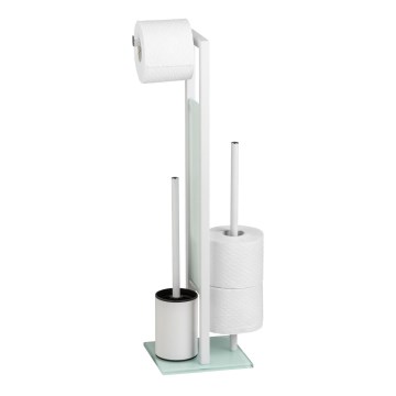 WENKO 21565100 - WC-borstel RIVALTA 18x70 cm wit/zwart