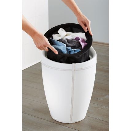 WENKO 21773100 - Kruk CANDY 36x50,5 cm wit/zwart