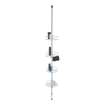 WENKO 21803100-Hoekplank DOLCEDO 31x275 cm roestvrij staal/glanzend chroom