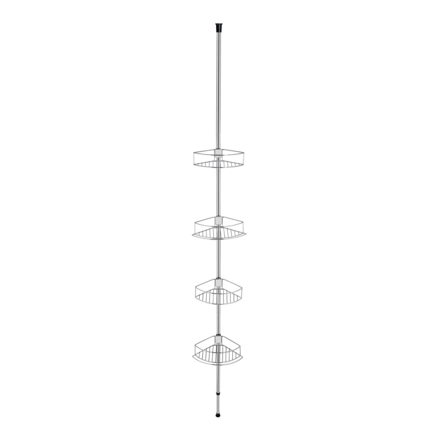 WENKO 21803100-Hoekplank DOLCEDO 31x275 cm roestvrij staal/glanzend chroom