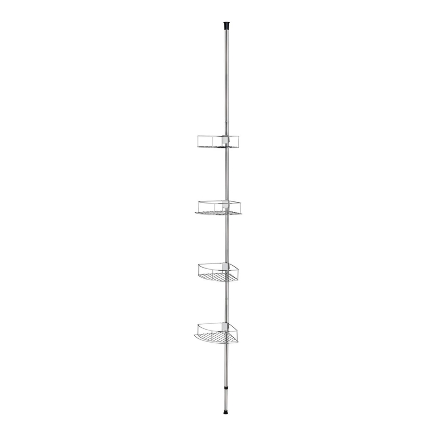 WENKO 21803100-Hoekplank DOLCEDO 31x275 cm roestvrij staal/glanzend chroom